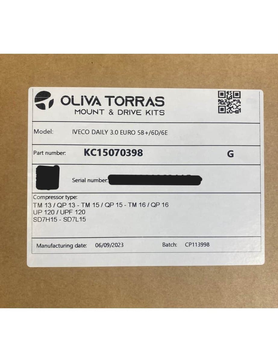 Compressor Bracket – Iveco Daily 3.0 Euro 5 / Euro 6 (ek krank kasnağı olmadan, orijinal kayış uzatılarak) 2010 onwards image 3