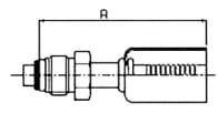 Maflow Crimp Fitting – O-Ring · 180° · SIZE 06