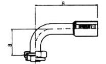 Maflow Crimp Fitting – Rotalock · 90° · SIZE 08